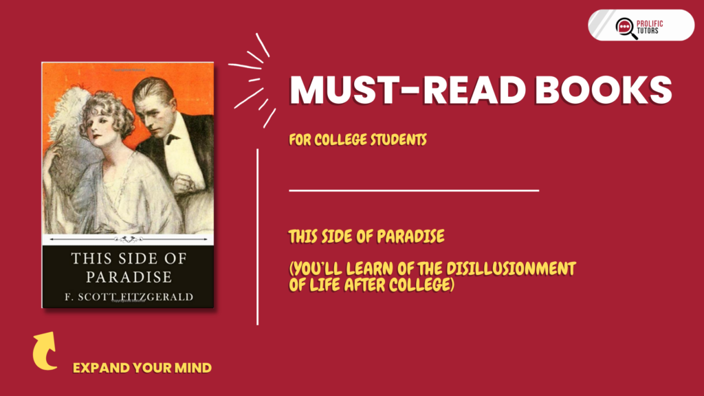 This Side of Paradise - Amazing Books that every college student must read
