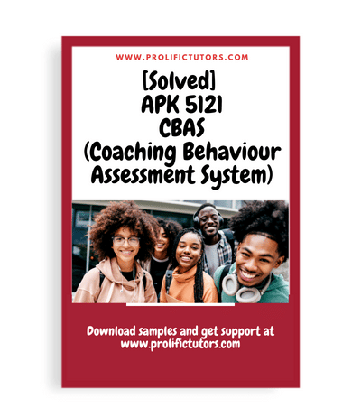 [Solved] APK5121 CBAS (Coaching Behaviour Assessment System)